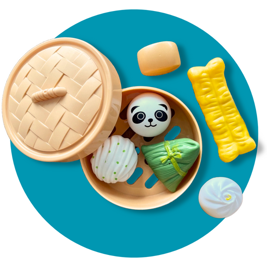 Image of Chinese breakfast/dim sum toy set for cultural education