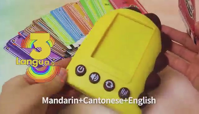 Video of how Chinese Cantonese English Flashcard Audio Player Toy works